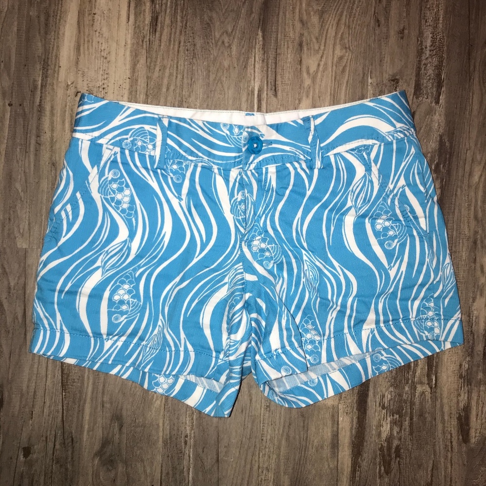 Lilly Pulitzer Blue and White The Callahan Short